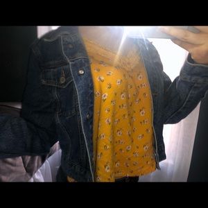 Hollister Floral Cropped Flowy Tank with Straps